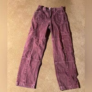 Purple Cargo Pants